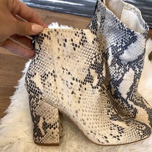 Steven Madden Snakeskin Booties
